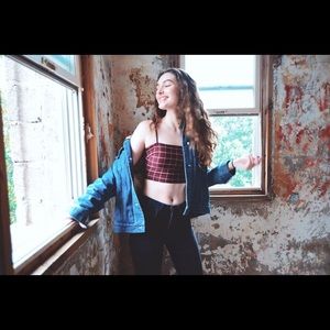 Fuzzy lining denim jacket